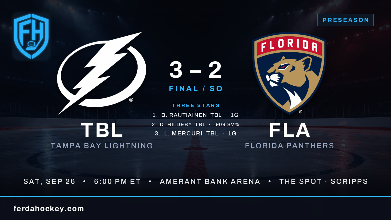 Panthers kids fall 3-2 to Lightning in shootout finale