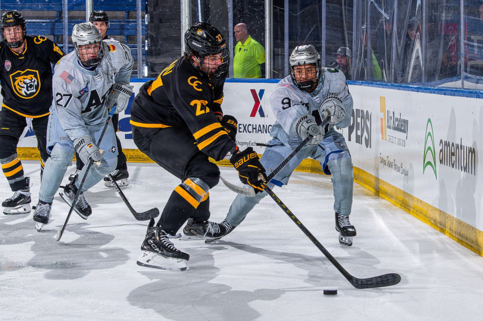 Colorado College plays Air Force in an October 2025 college hockey game
