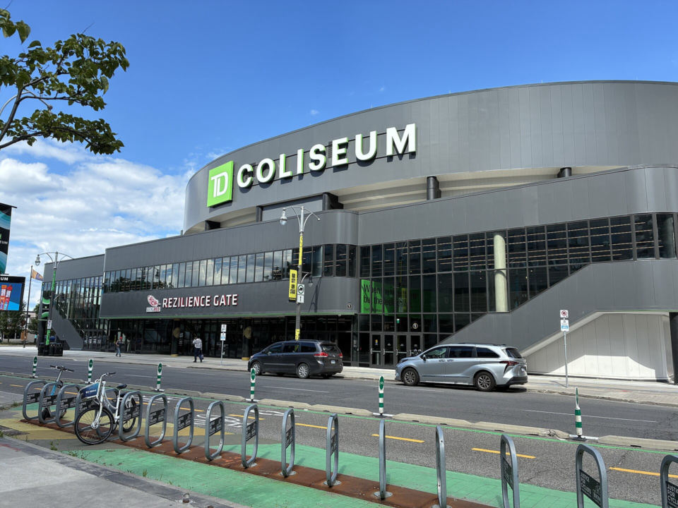 TD Coliseum in Hamilton, Ontario, home of the Hamilton Hammers, in June 2026