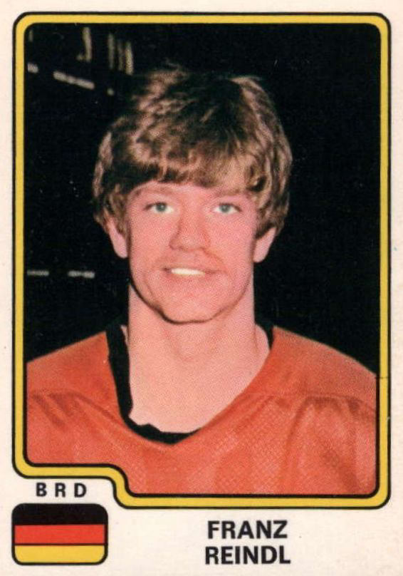 Franz Reindl on a 1979 Panini sticker from his playing days in West Germany