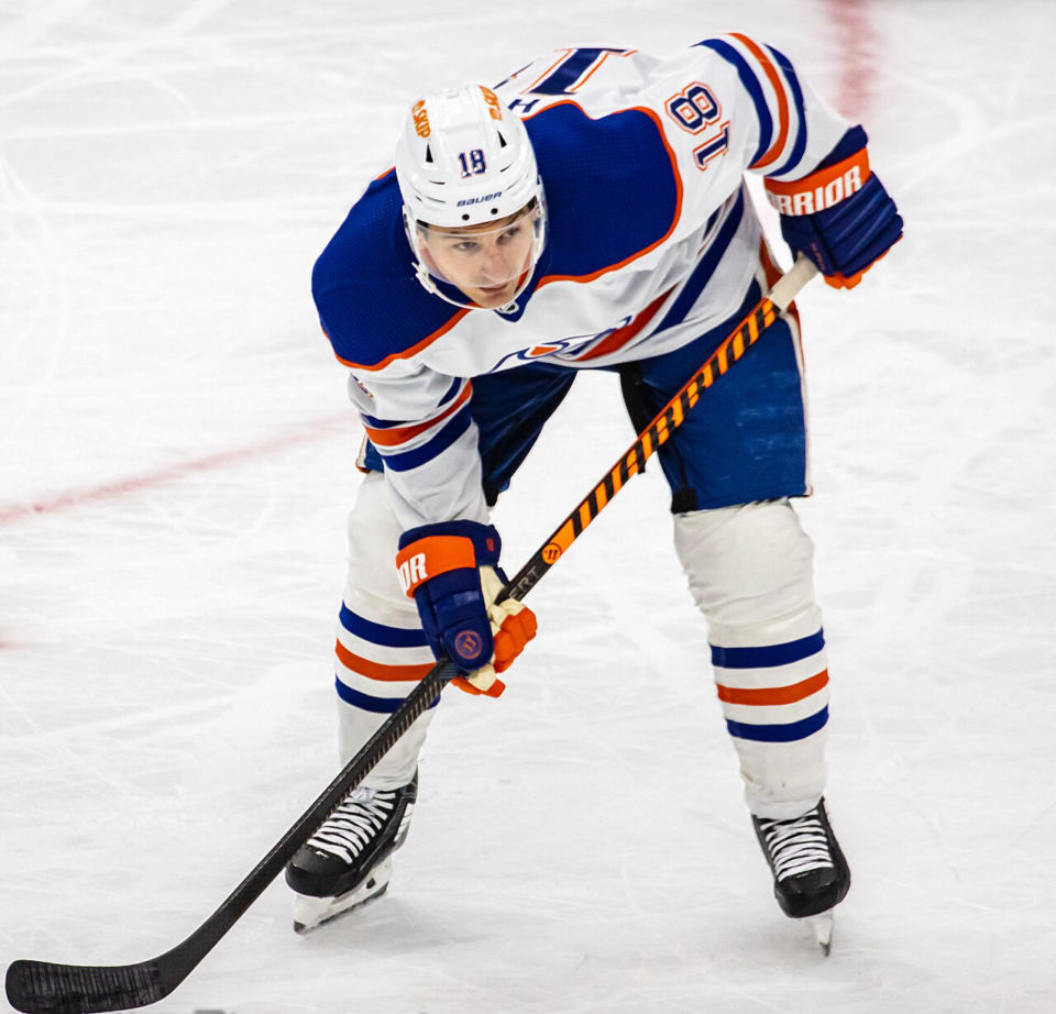 Zach Hyman with the Edmonton Oilers in 2023