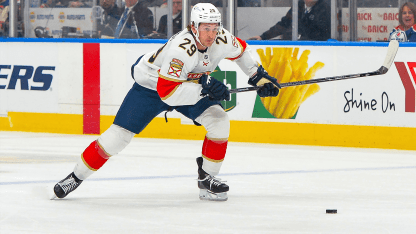 Cole Reinhardt in warmups with the Vegas Golden Knights in February 2026, before Florida claimed him