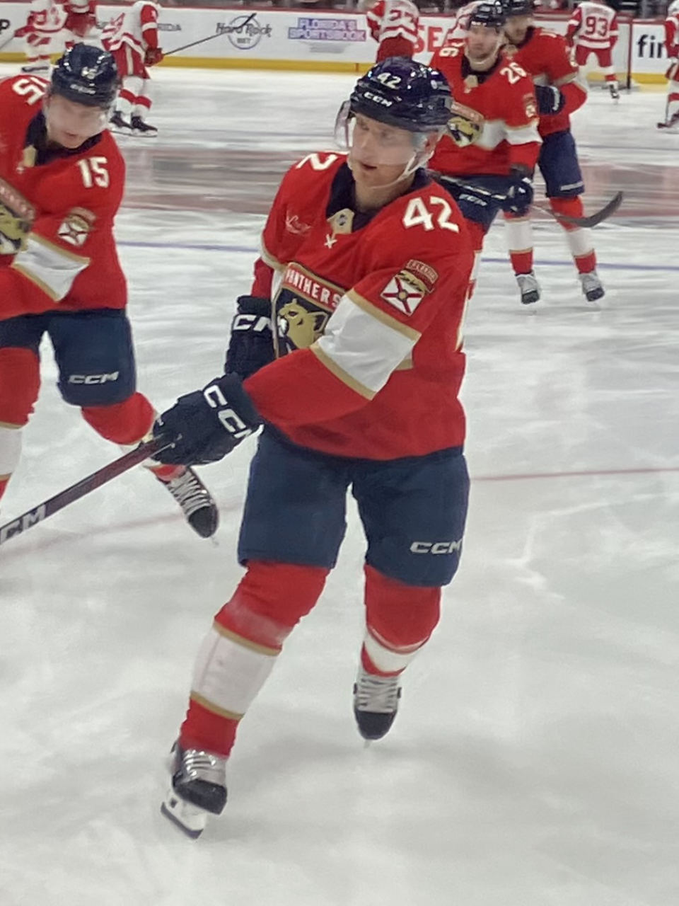 Gustav Forsling with the Florida Panthers in April 2025