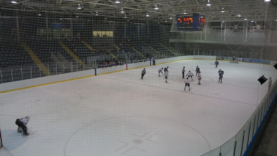 An OJHL game inside the Wayne Gretzky Sports Centre in Brantford, Ontario, in 2019